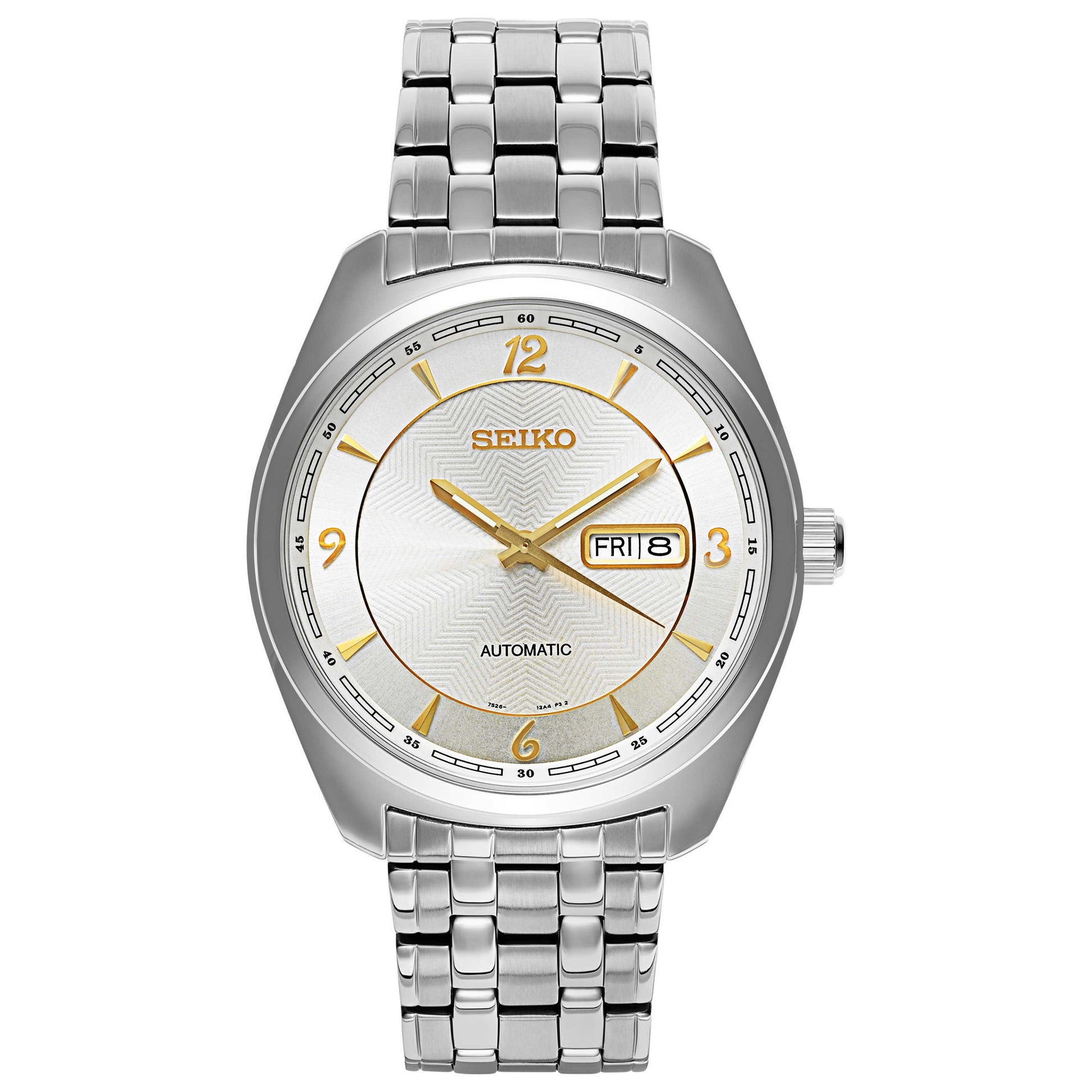 Front view of Seiko Recraft Series Men's Malaysian Mechanical Automatic (Self-Winding) Watch SNKN99