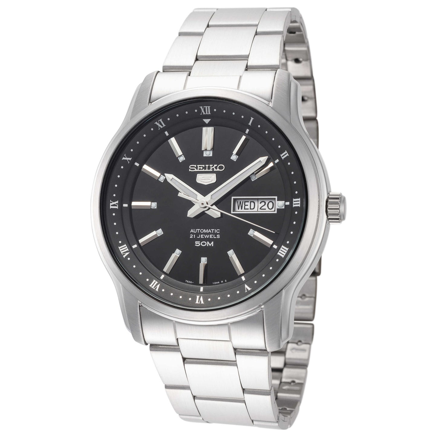 Front view of Seiko Series 5 Men's Automatic Watch SNKP11