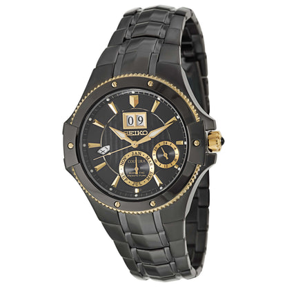 Front view of Seiko Coutura Men's Kinetic Powered/Autoquartz Watch SNP070