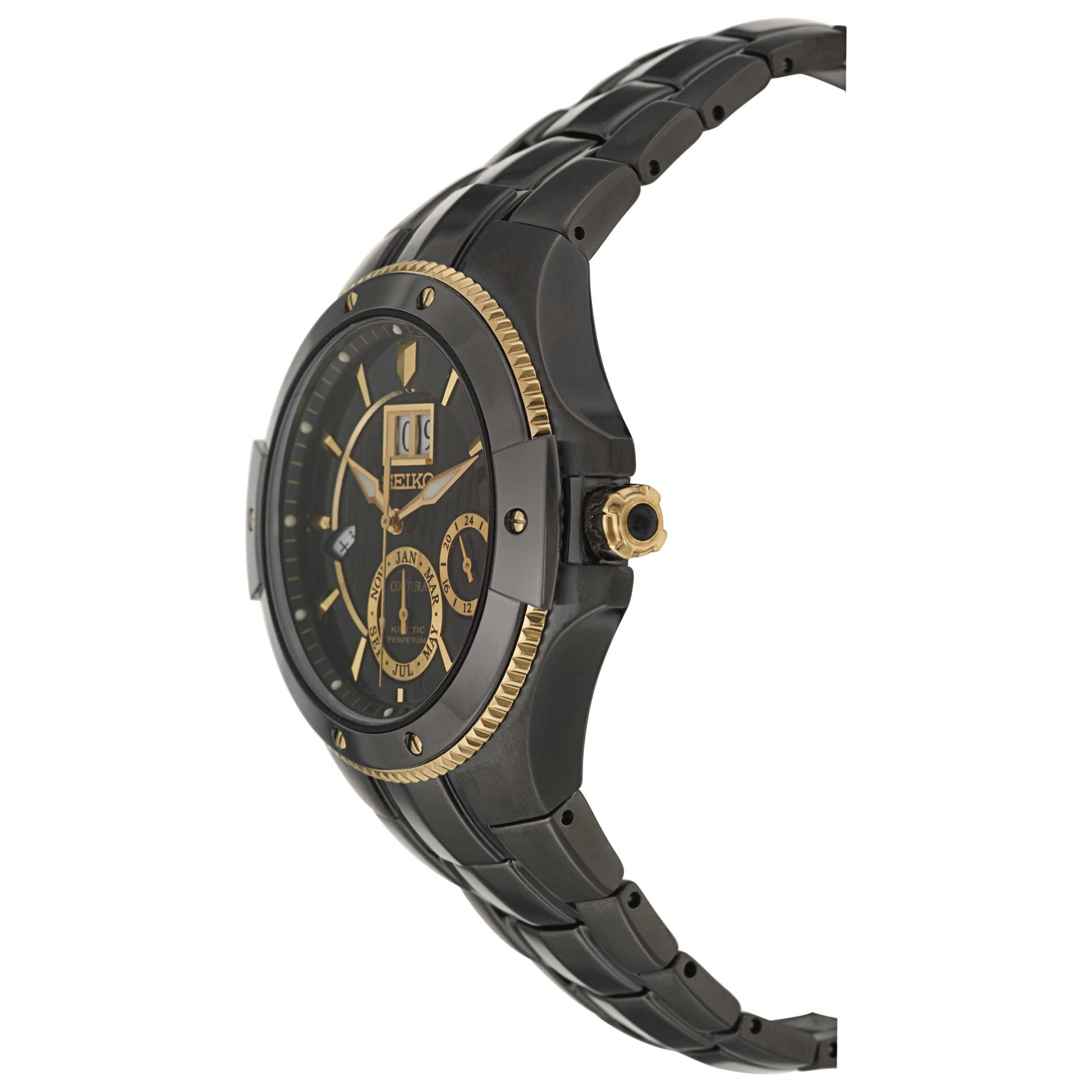 Seiko Coutura Men's Kinetic Powered/Autoquartz Watch SNP070 - Image #4