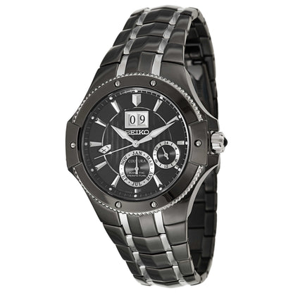 Front view of Seiko Coutura Men's Kinetic Powered/Autoquartz Watch SNP075P1