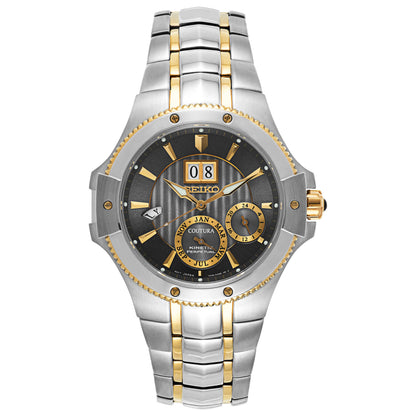 Front view of Seiko Coutura Men's Kinetic Powered/Autoquartz Watch SNP108