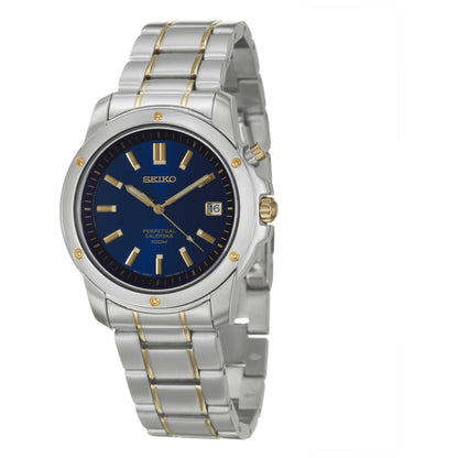 Front view of Seiko Perpetual Calendar Men's Japanese Quartz (Battery-Powered) Watch SNQ010