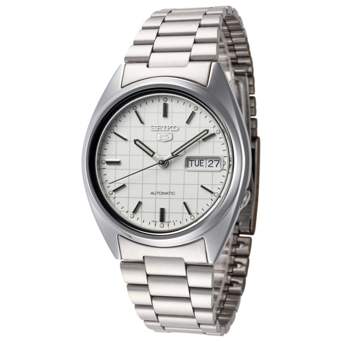 Front view of Seiko Series 5 Men's Automatic Watch SNXF05K1