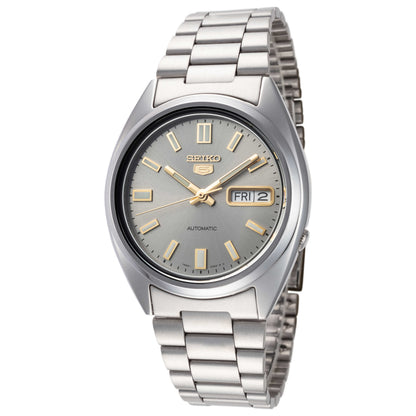 Front view of Seiko Series 5 Men's Automatic Watch SNXS75K1