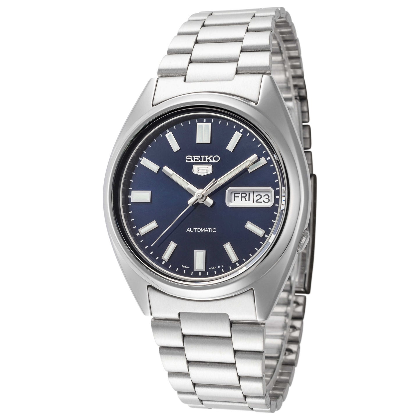 Front view of Seiko Series 5 Men's Automatic Watch SNXS77