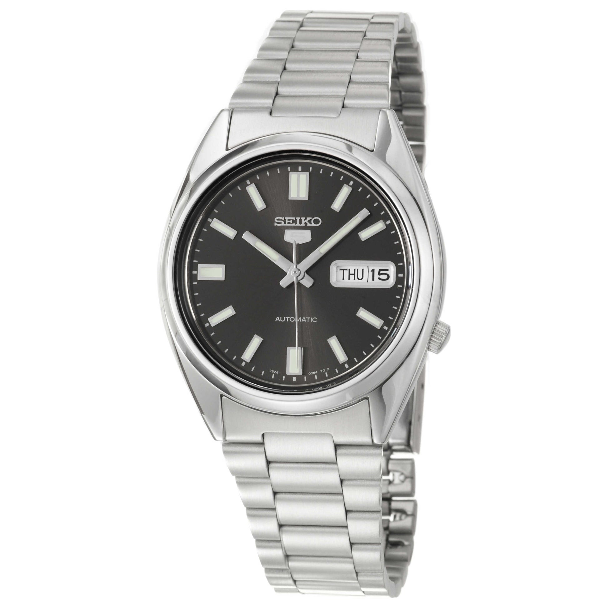 Front view of Seiko Series 5 Men's Automatic Watch SNXS79