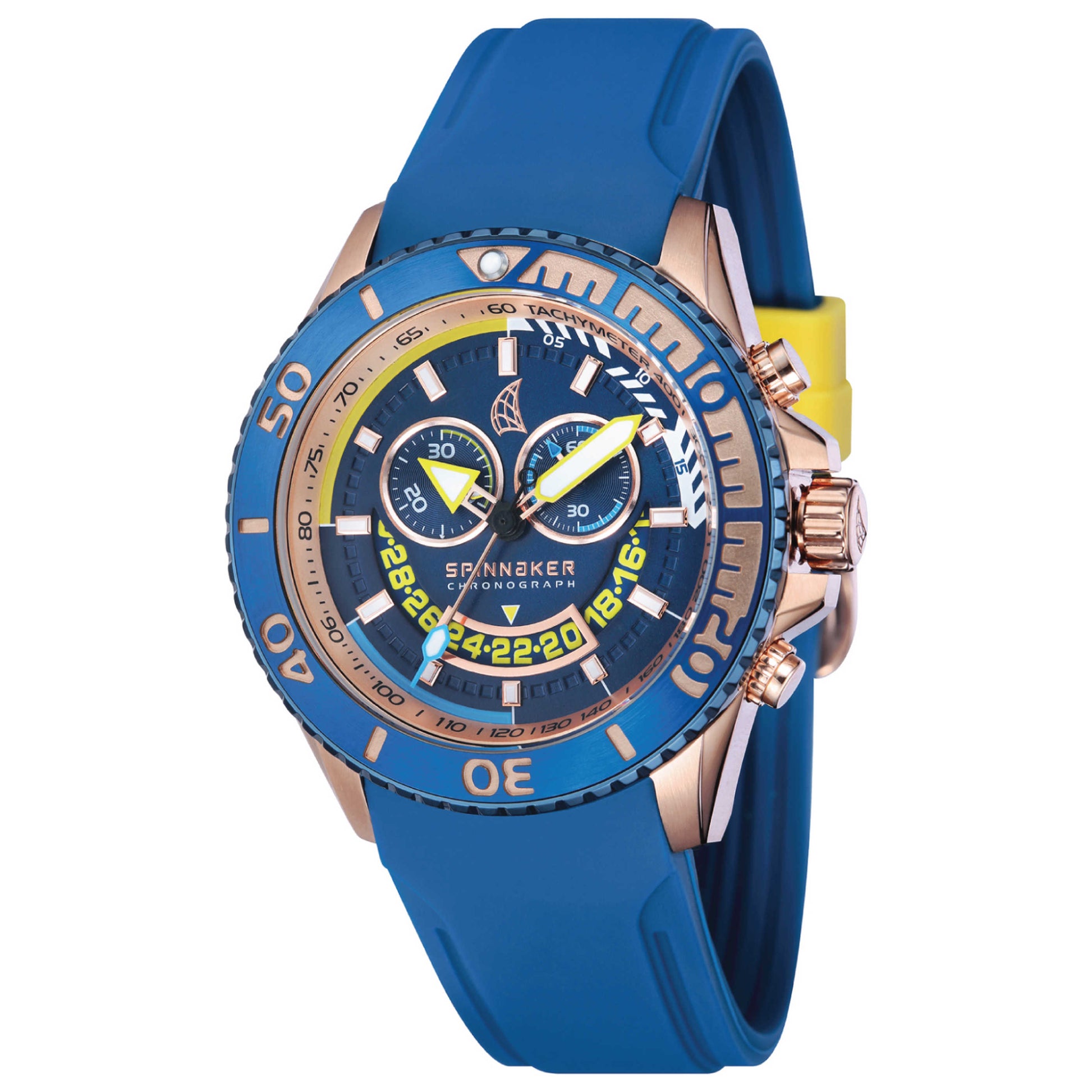 Front view of Spinnaker Amalfi Chrono Men's Swiss Quartz (Battery-Powered) Watch SP-5021-0B