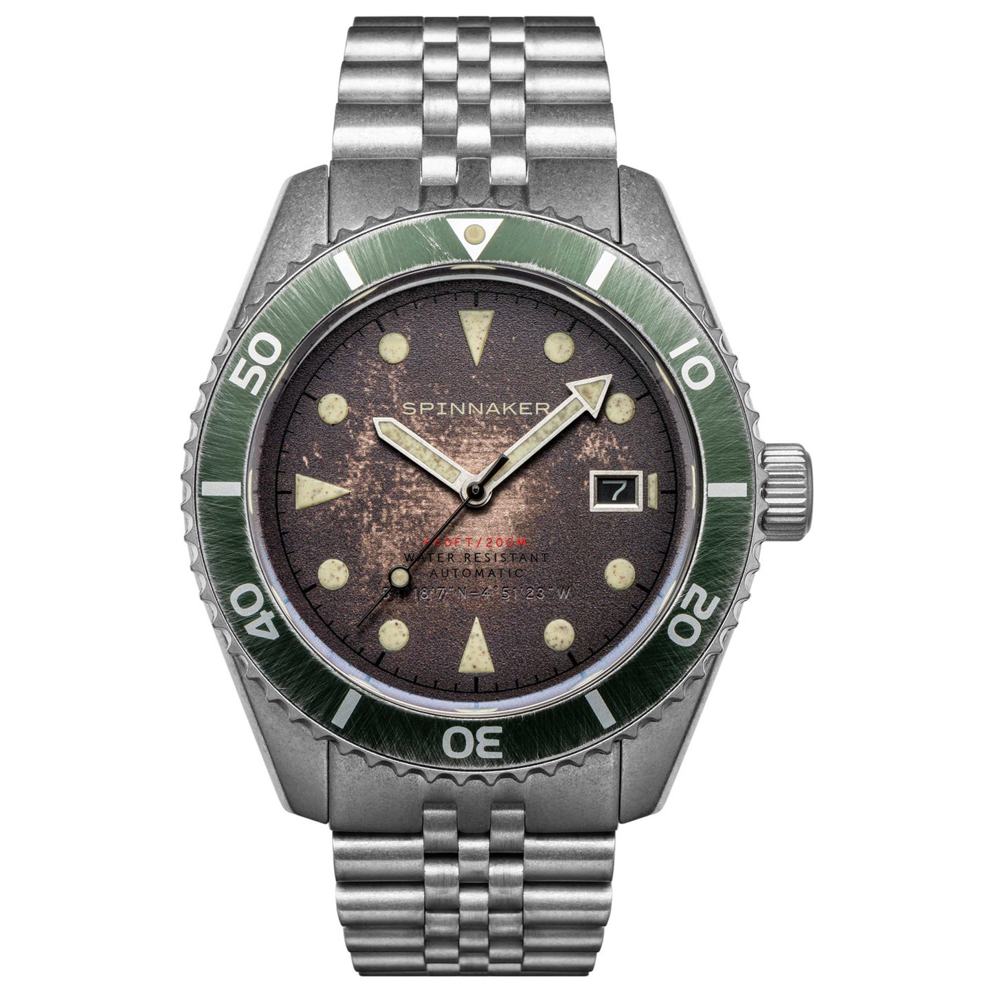 Front view of Spinnaker Wreck Men's Automatic Watch SP-5089-22