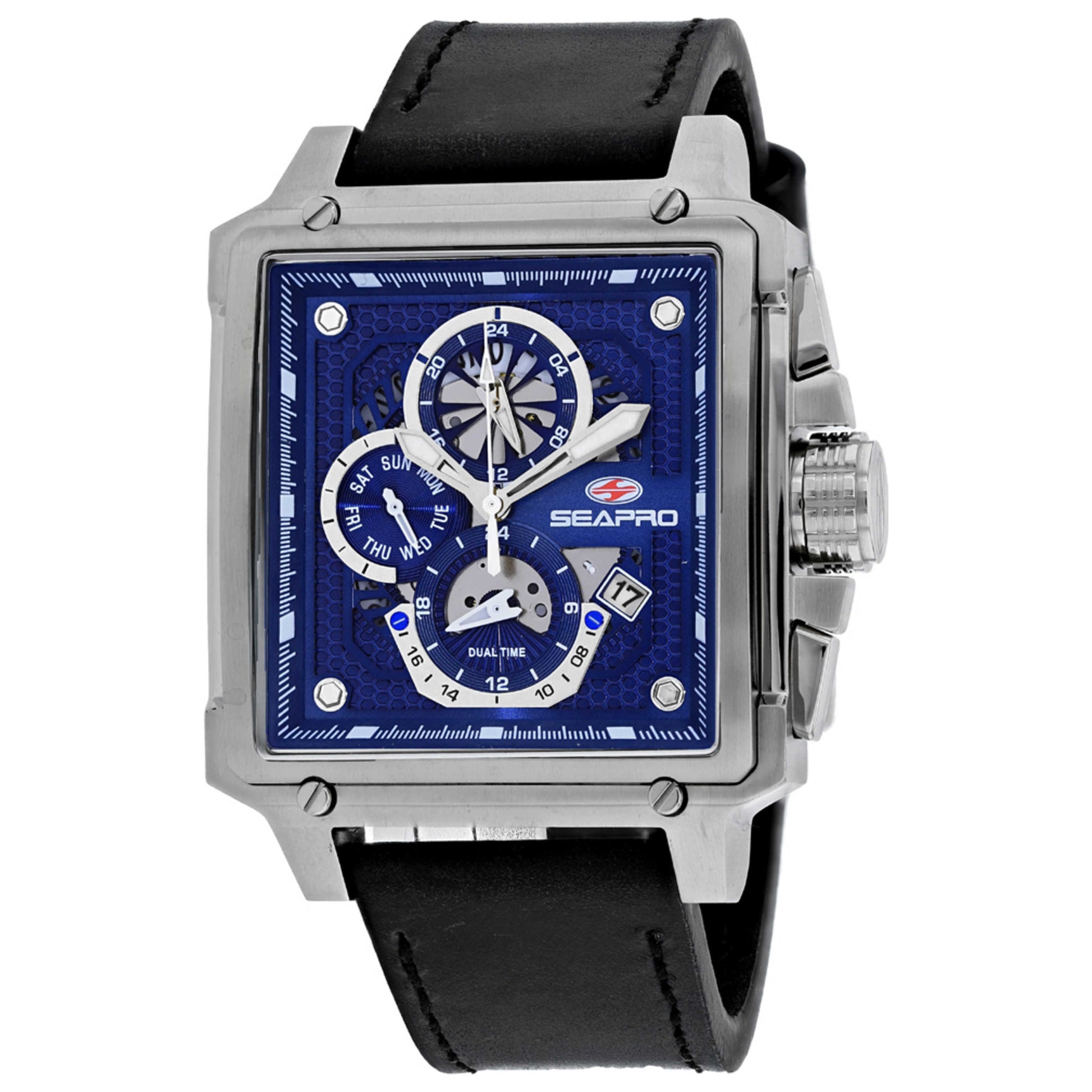 Front view of Seapro Dual Timer Men's Quartz Watch SP0112