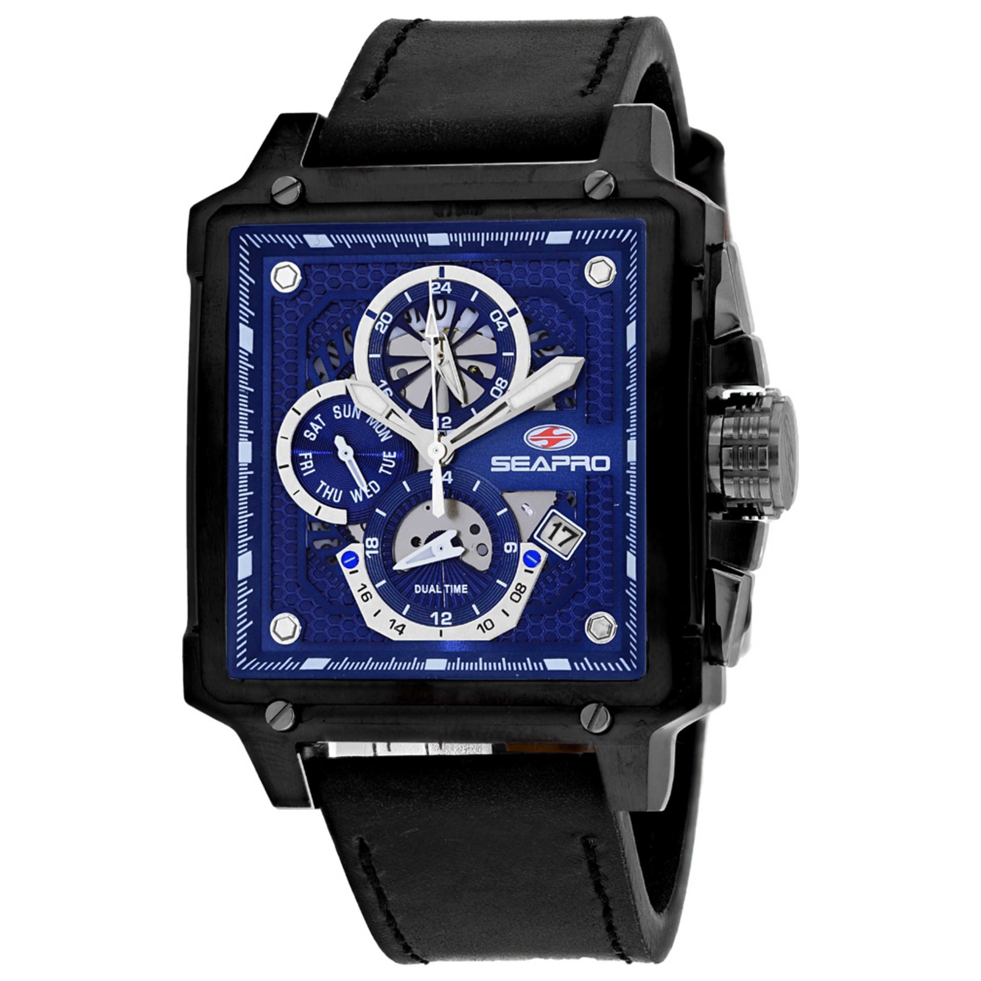 Front view of Seapro Dual Timer Men's Quartz Watch SP0115