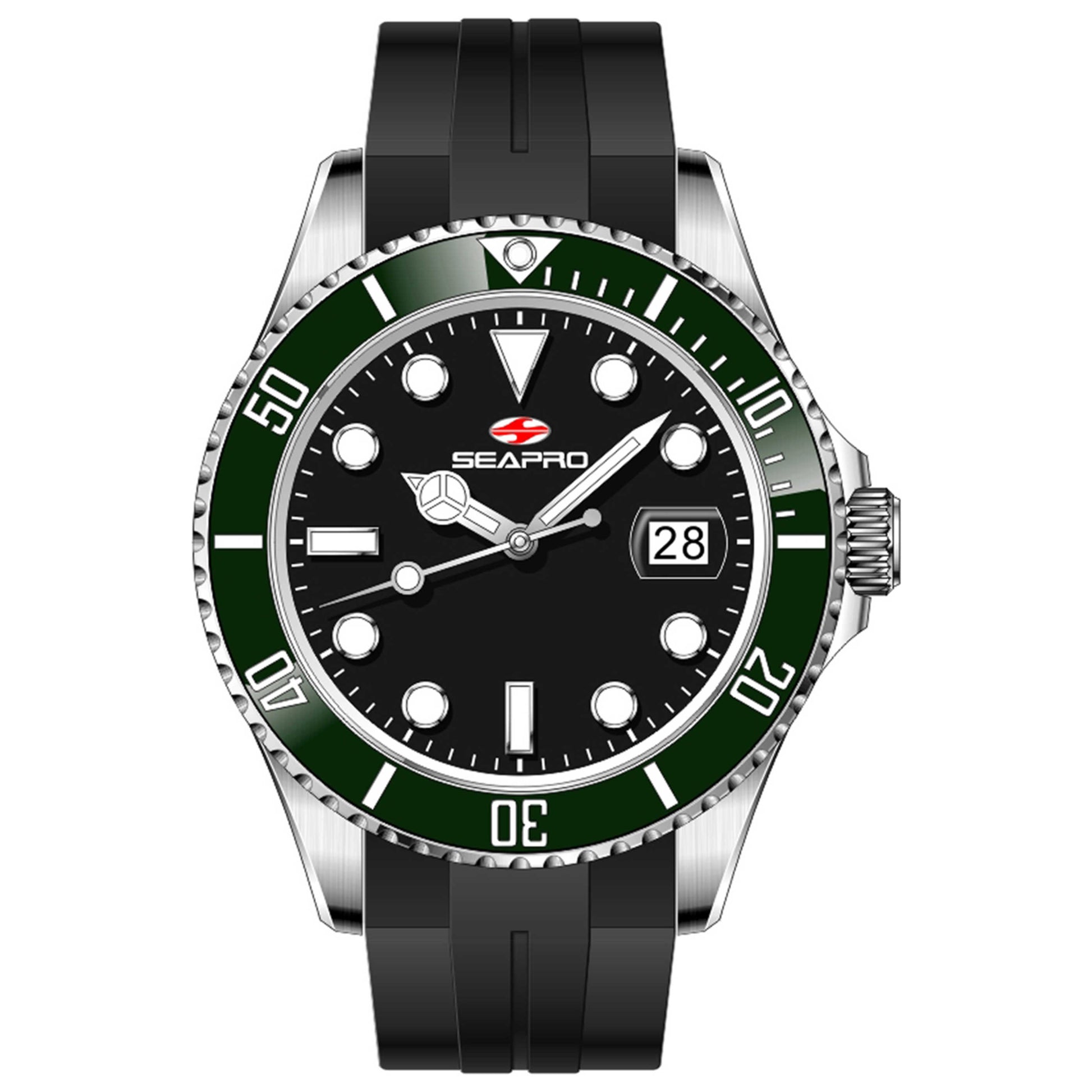 Front view of Seapro Nexus Men's Quartz Watch SP0581