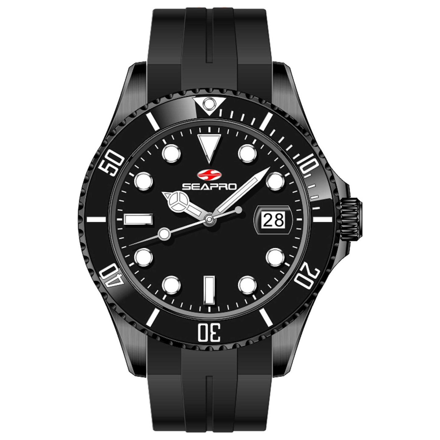 Front view of Seapro Nexus Men's Quartz Watch SP0586