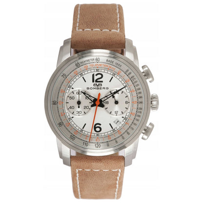 Front view of Bomberg Semper Men's Quartz Watch SP39CHSS-WH0-1-LBE