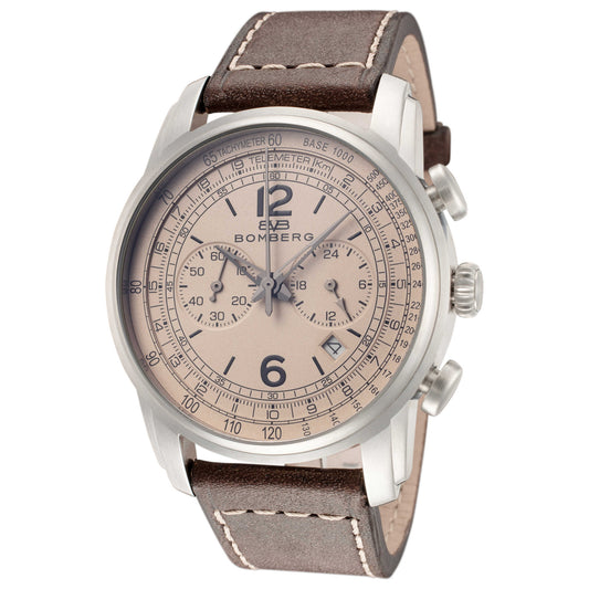Front view of Bomberg Semper Men's Quartz Watch SP42CHSS-BE0-1-LBR