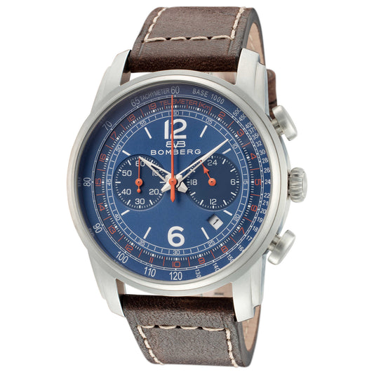 Front view of Bomberg Semper Men's Quartz Watch SP42CHSS-BU0-1-LBR