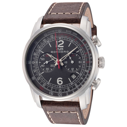 Front view of Bomberg Semper Men's Quartz Watch SP42CHSS-GY0-1-LBR