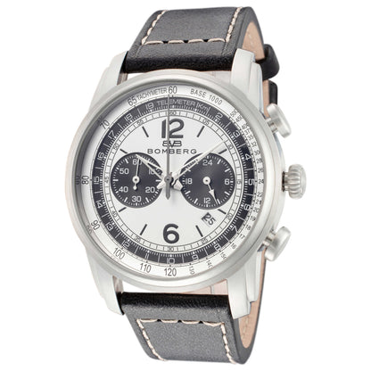 Front view of Bomberg Semper Men's Quartz Watch SP42CHSS-WH0-2-LBA