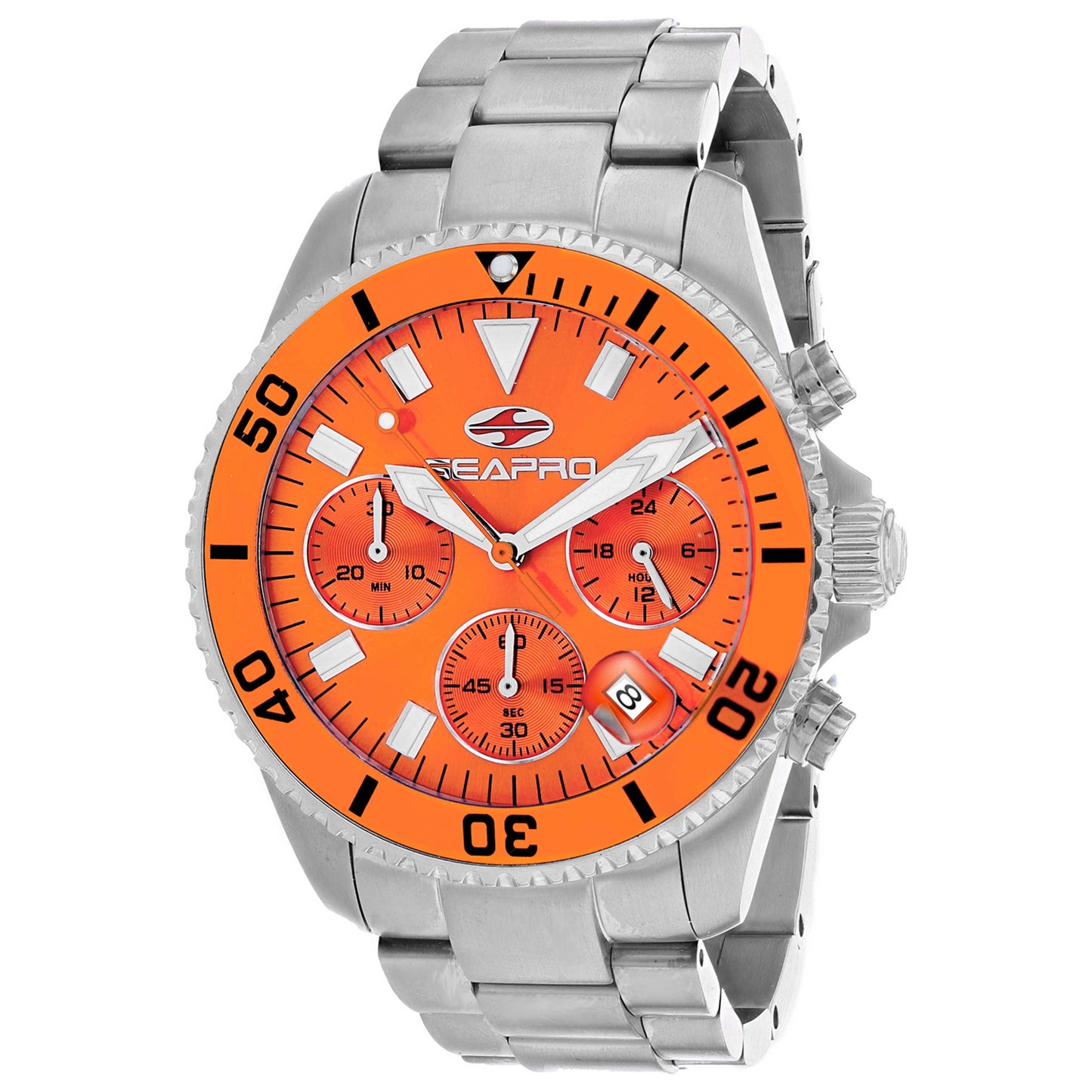 Front view of Seapro Scuba 200 Chrono Men's Quartz Watch SP4355