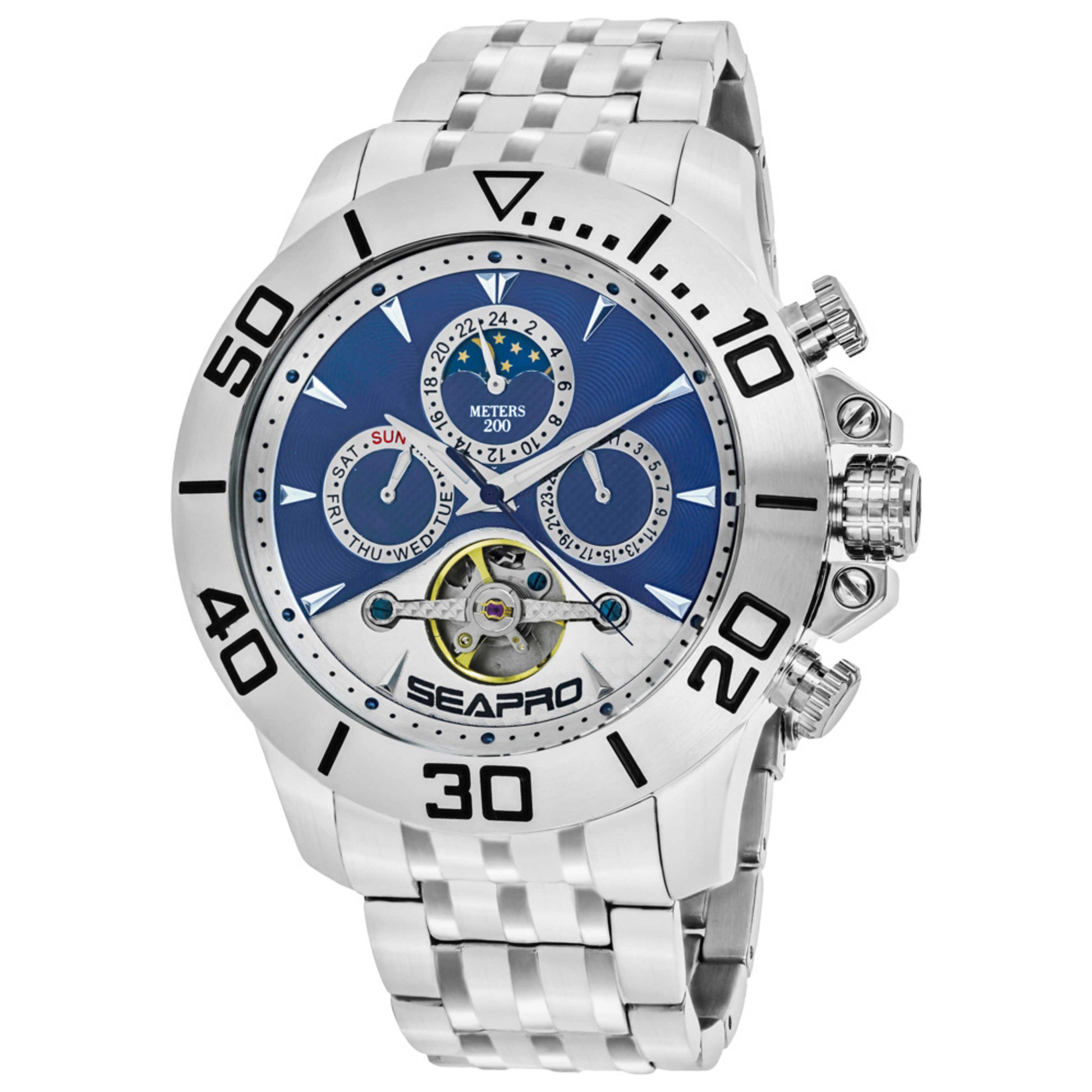 Front view of Seapro Montecillo Men's Automatic Watch SP5136