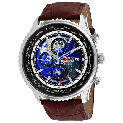 Front view of Seapro Meridian World Timer GMT Men's Quartz Watch SP7131