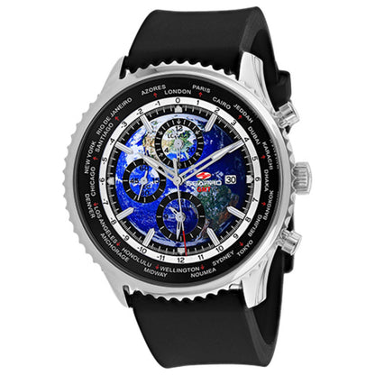 Front view of Seapro Meridian World Timer Gmt Men's Quartz Watch SP7133R