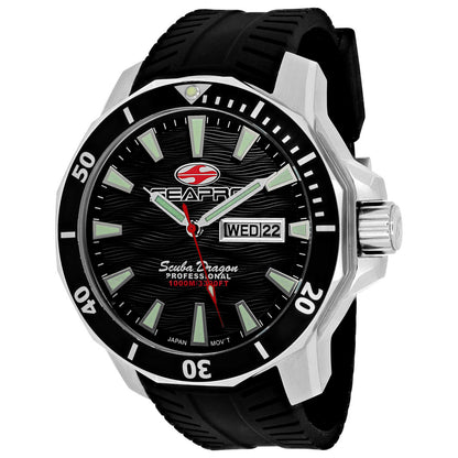 Front view of Seapro Scuba Dragon Diver Men's Quartz Watch SP8310ST