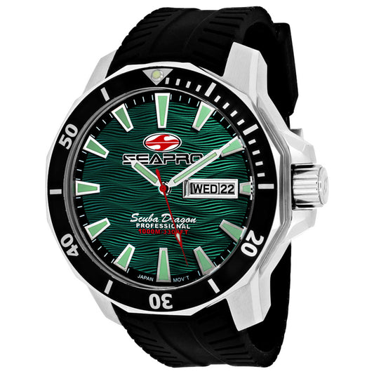 Front view of Seapro Scuba Dragon Diver Men's Quartz Watch SP8318