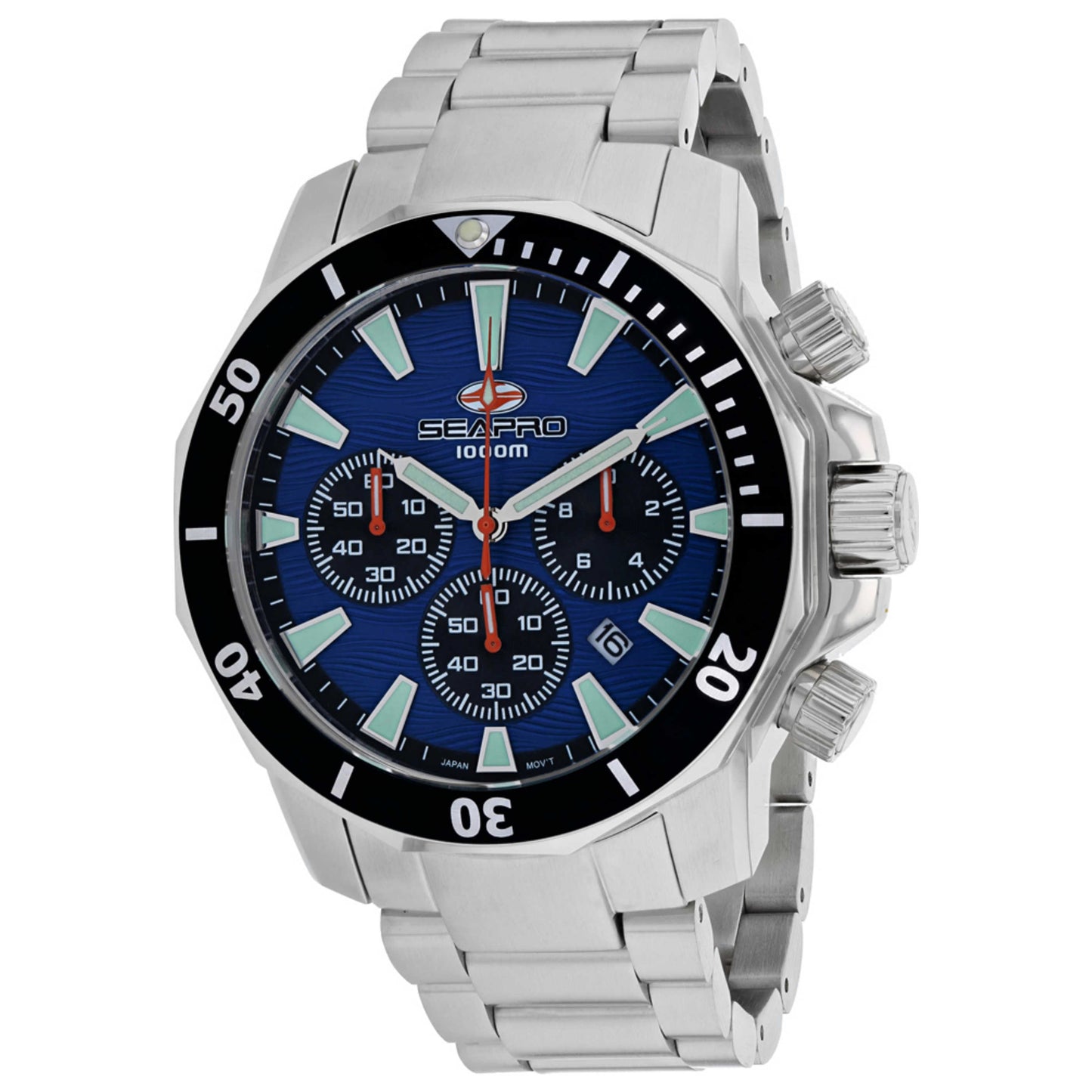 Front view of Seapro Scuba Dragon Diver Men's Quartz Watch SP8344