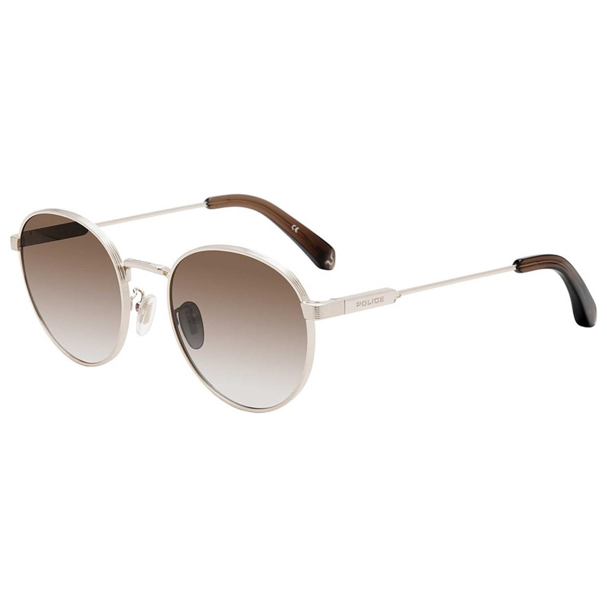 Front view of Police Unisex Sunglasses SPLA22M-300G-53