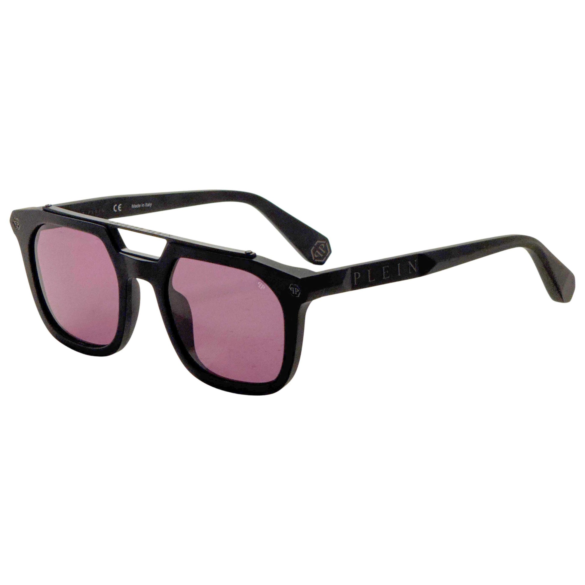 Front view of Philipp Plein Men's Sunglasses SPP001M0703