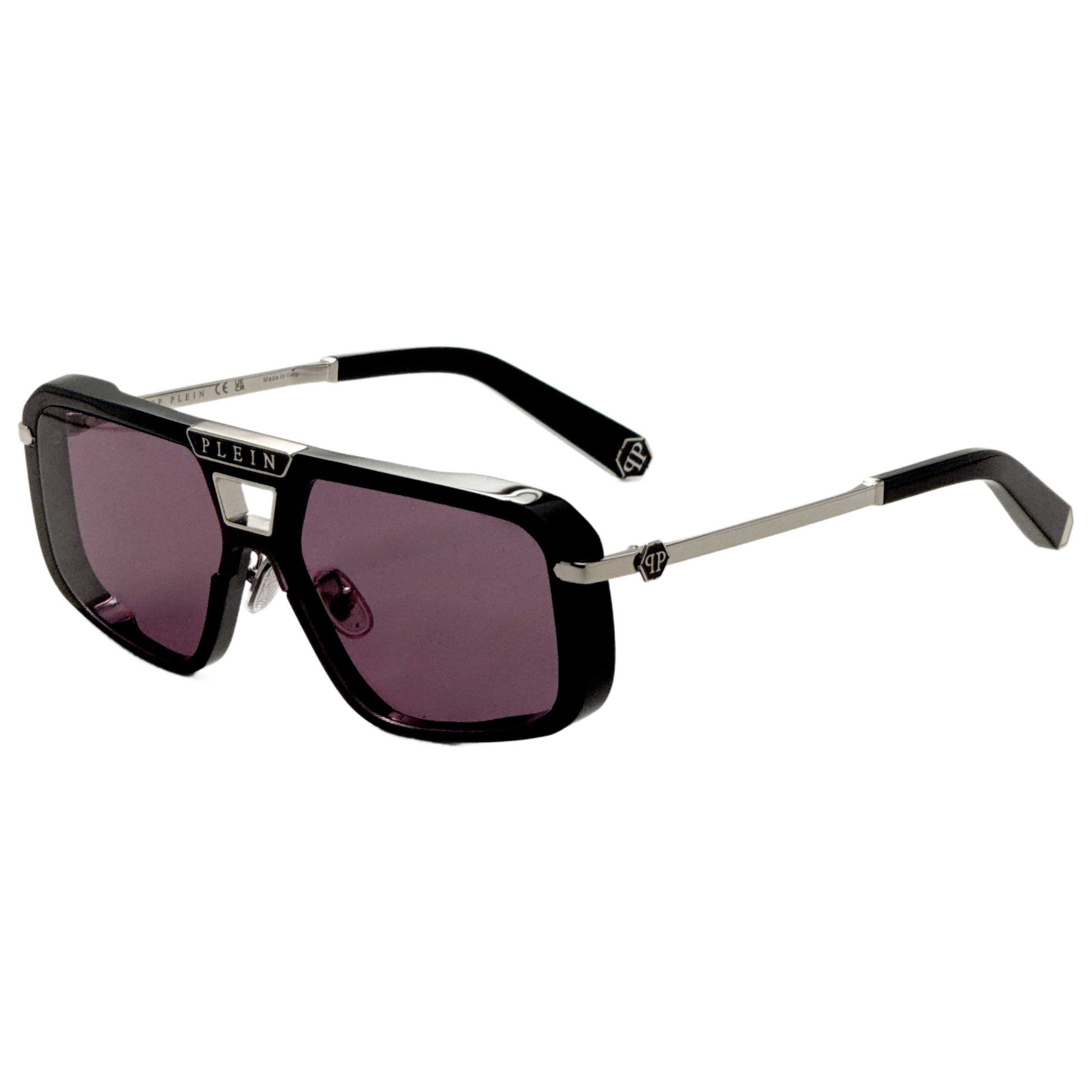Front view of Philipp Plein Men's Sunglasses SPP008M0700