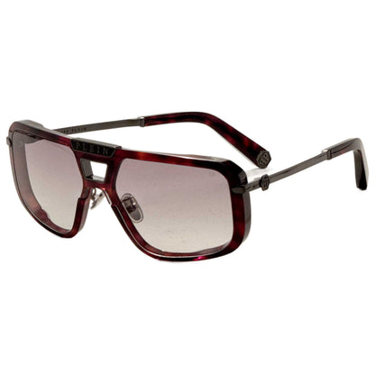 Front view of Philipp Plein Men's Sunglasses SPP008M0777