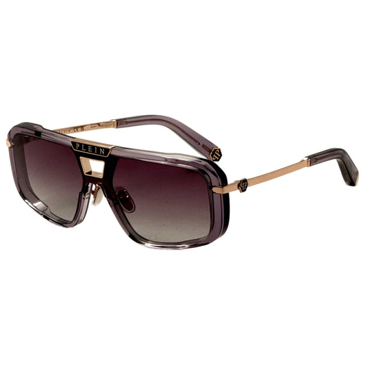 Front view of Philipp Plein Men's Sunglasses SPP008M990M78