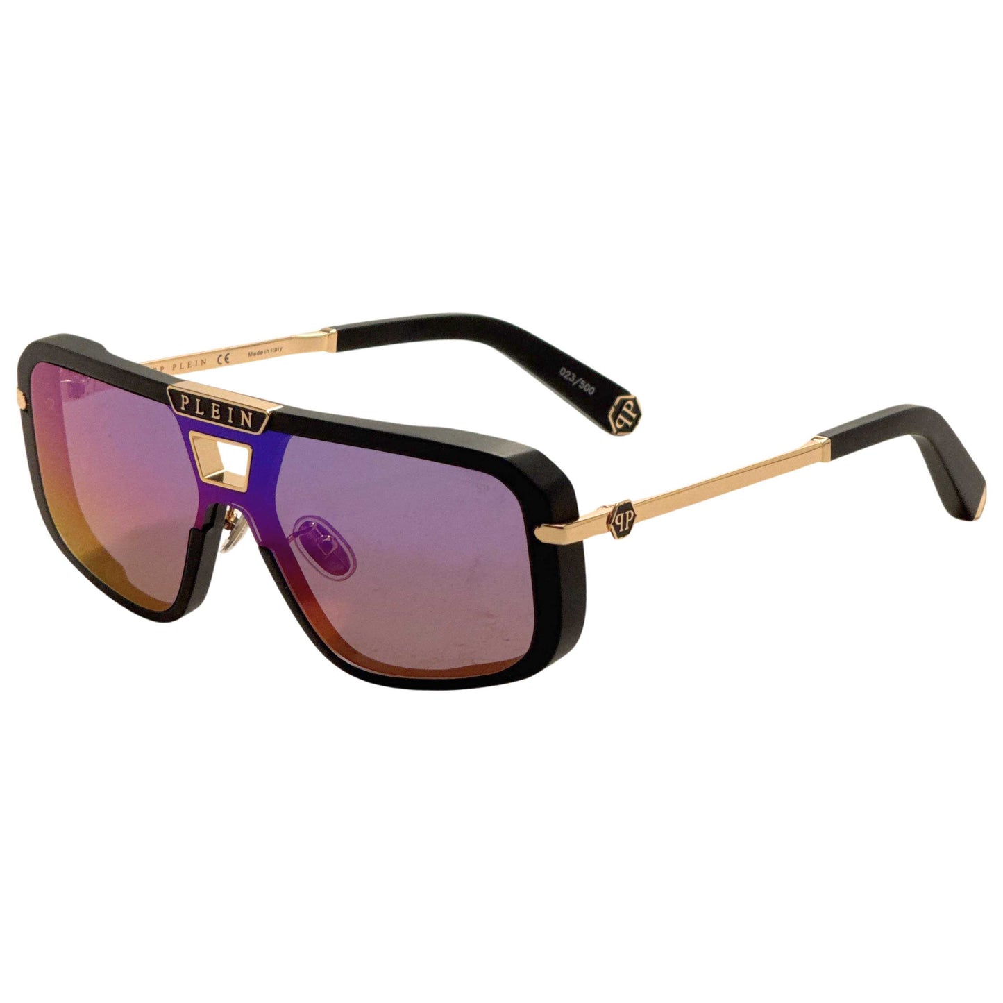 Front view of Philipp Plein Men's Sunglasses SPP008M99703V