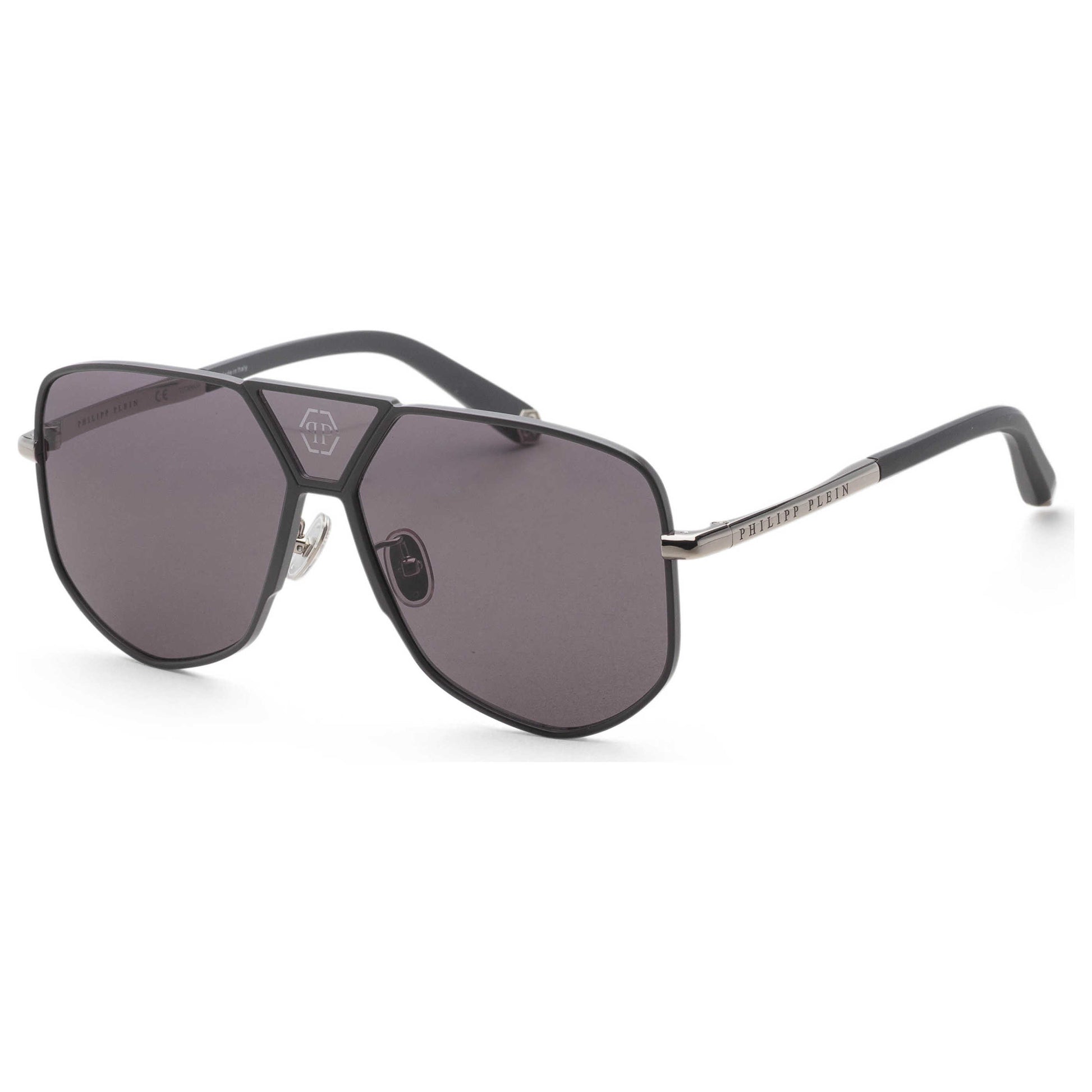 Front view of Philipp Plein Men's Sunglasses SPP009M610H70