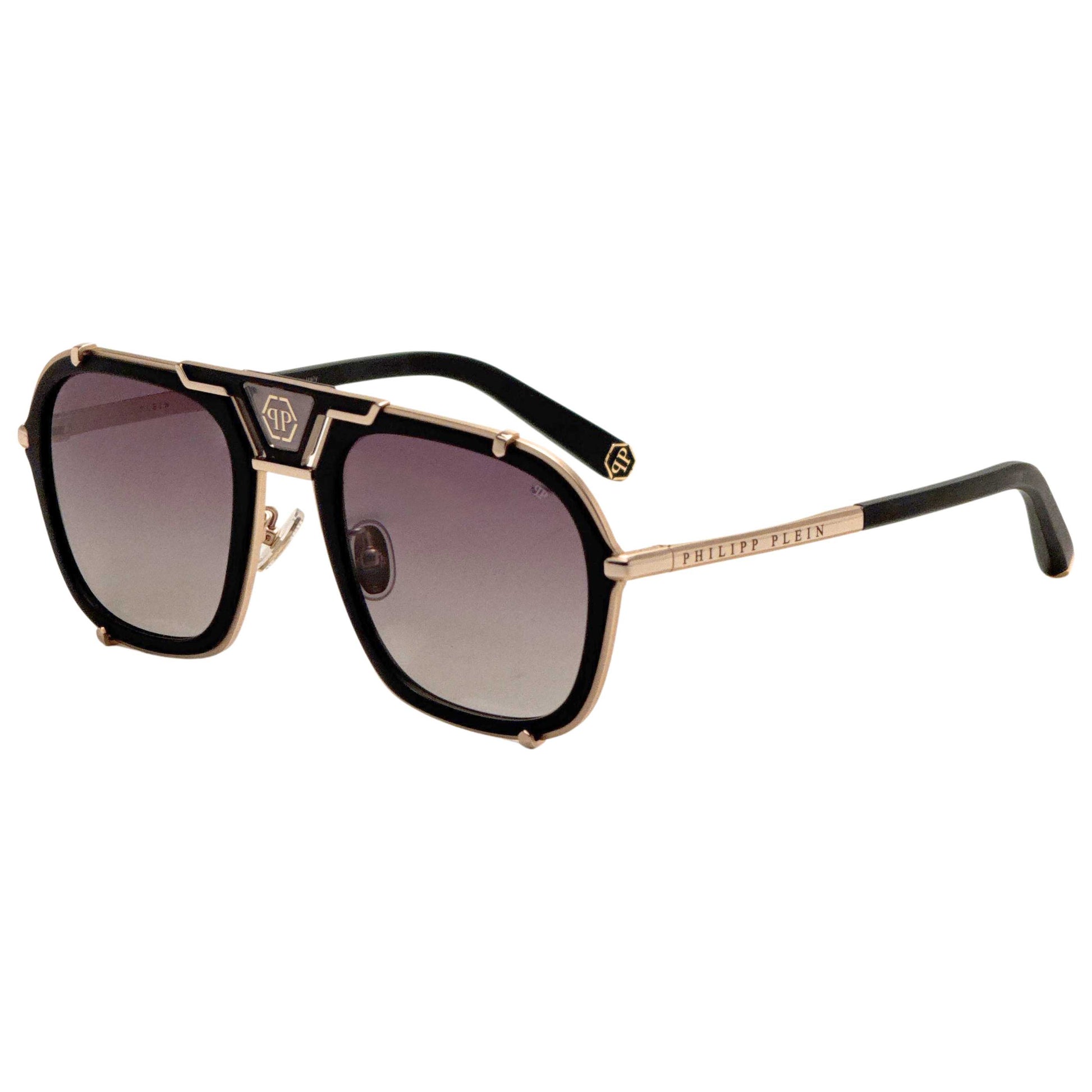 Front view of Philipp Plein Women's Sunglasses SPP010M55349P