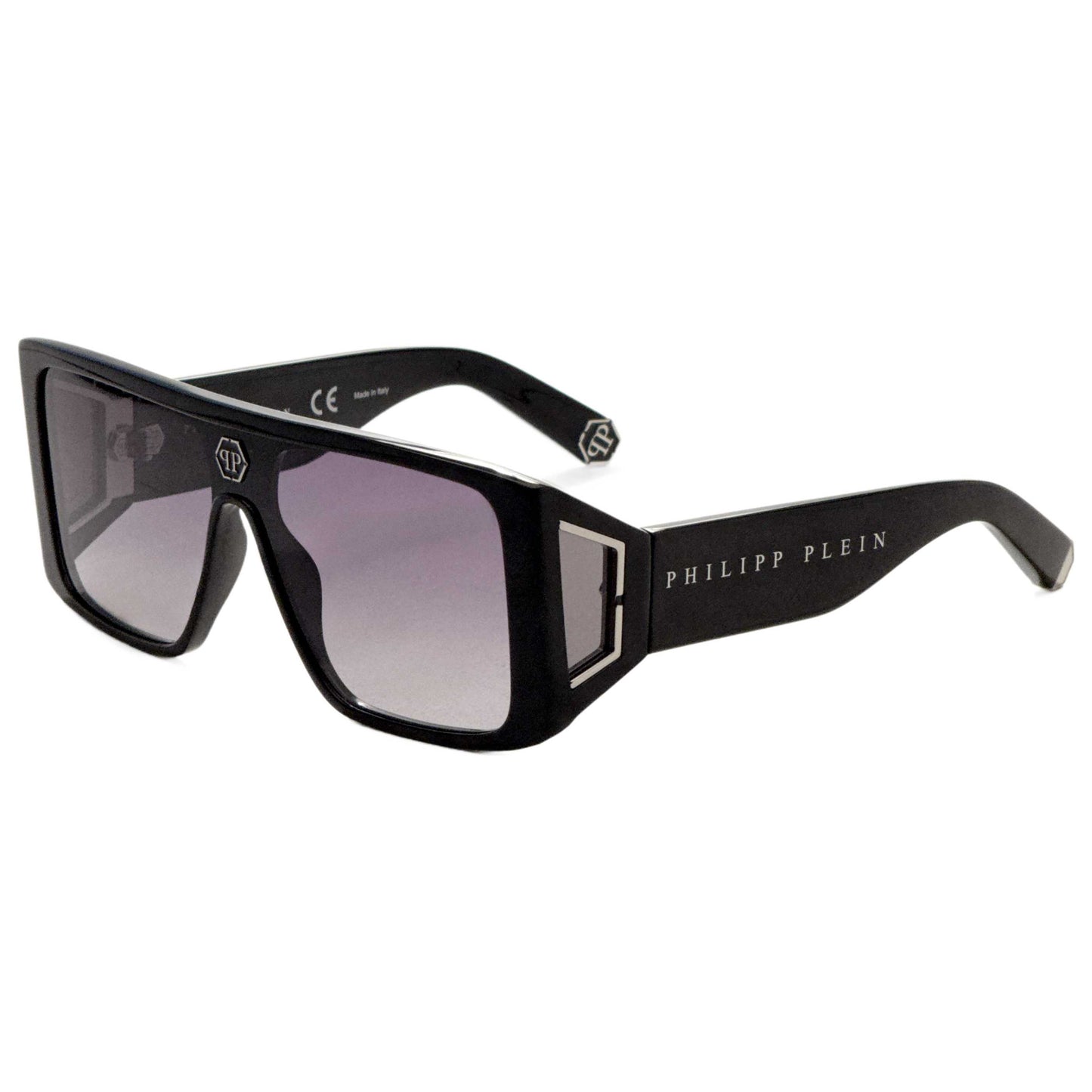 Front view of Philipp Plein Men's Sunglasses SPP014V990700