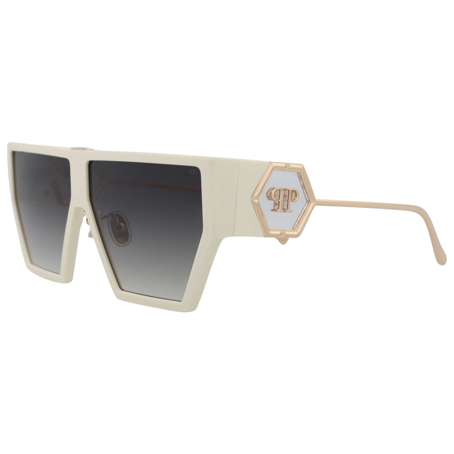 Front view of Philipp Plein Novelty Women's Sunglasses SPP040M-65-03GF