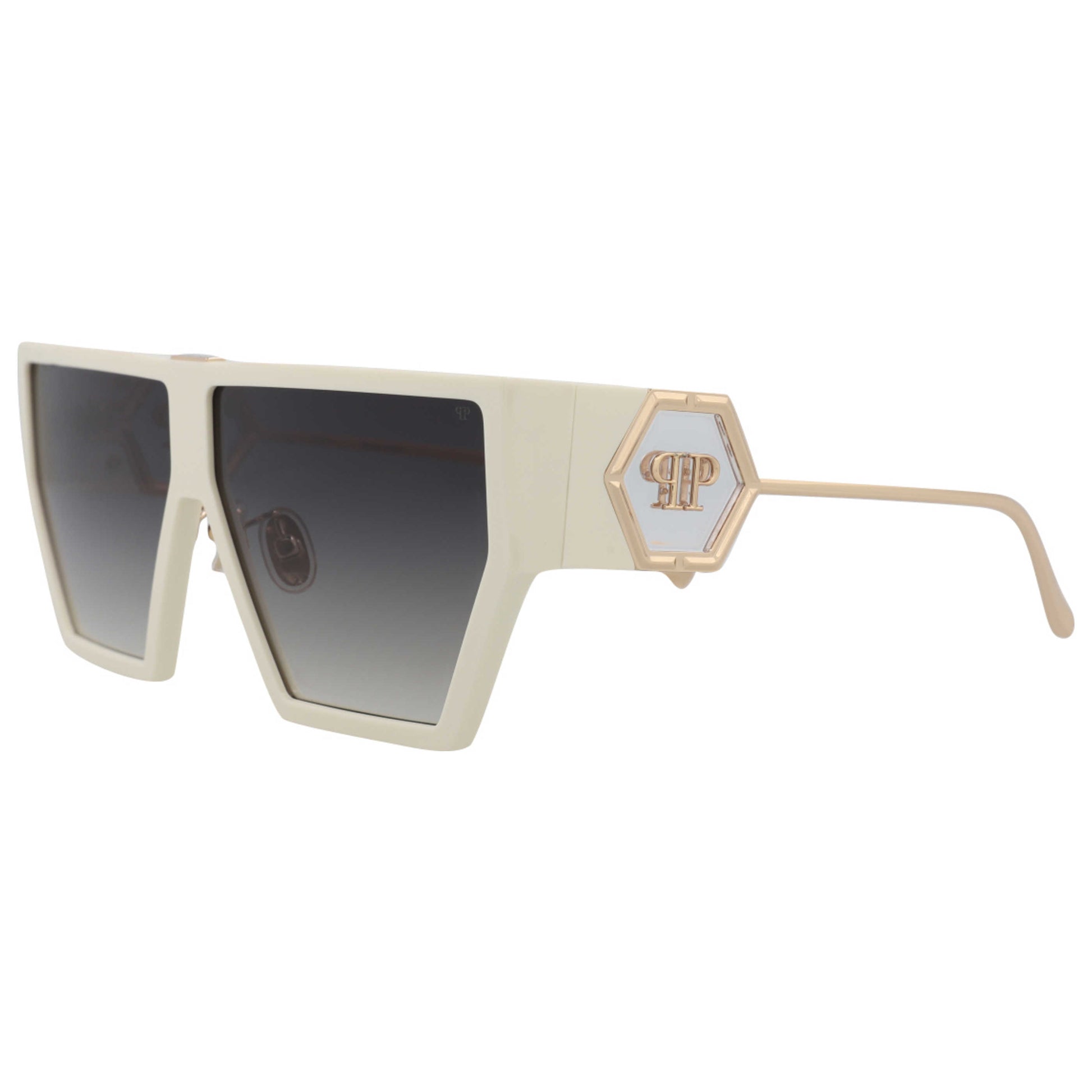 Front view of Philipp Plein Novelty Women's Sunglasses SPP040M-65-03GF