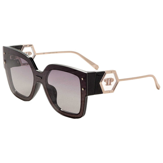 Front view of Philipp Plein Women's Sunglasses SPP041M990Z42