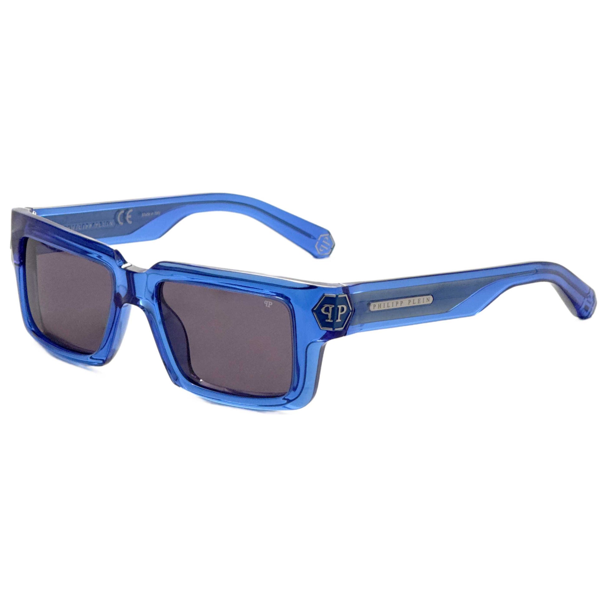 Front view of Philipp Plein Men's Sunglasses SPP044M530AGQ
