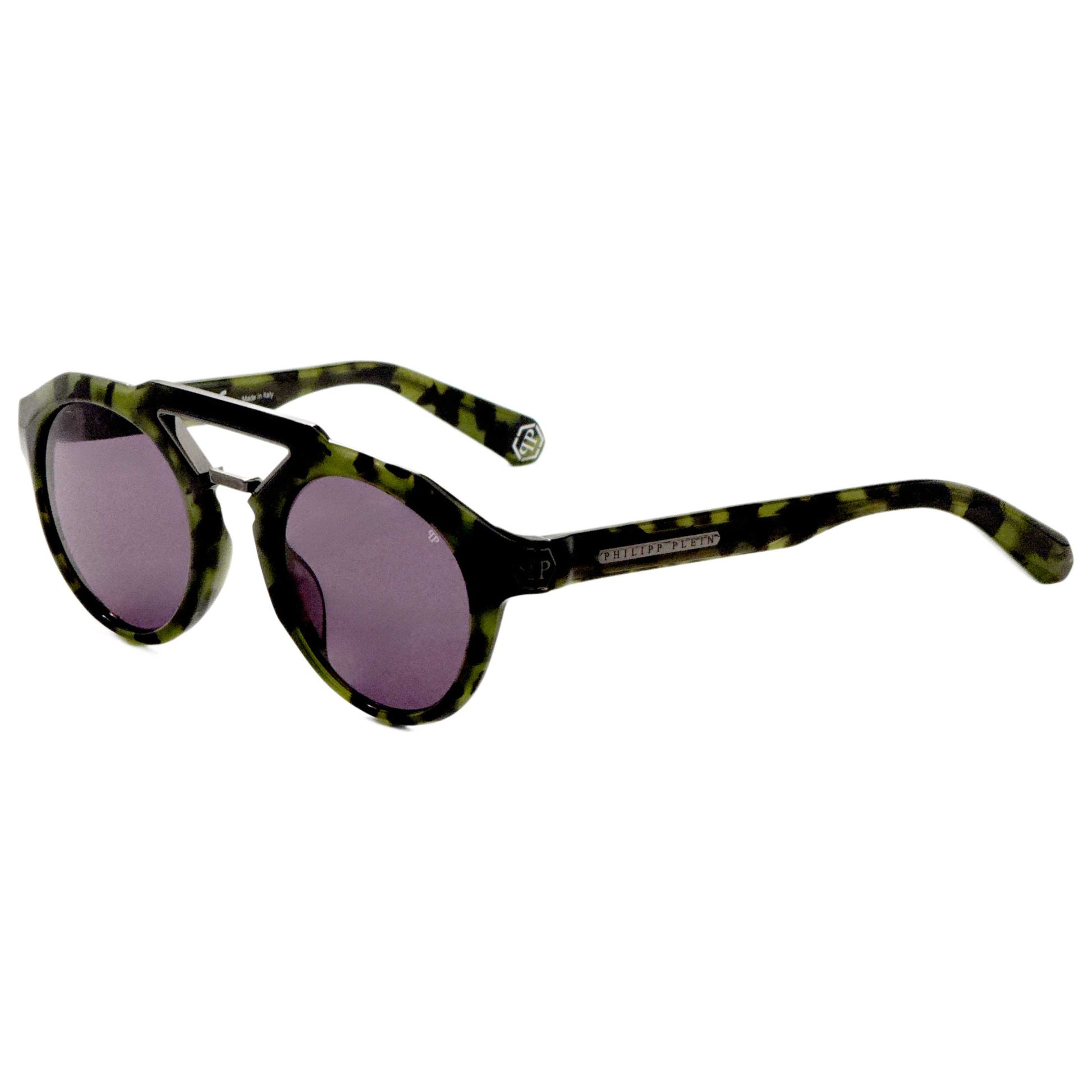 Front view of Philipp Plein Men's Sunglasses SPP045M50092I