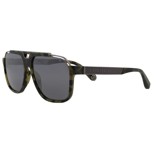 サングラス PHILIPP PLEIN Men Sunglasses Black 1 SPP127M BLACK Philipp Plein Sunglasses SPP 050 0531 Matt Black at Amazon