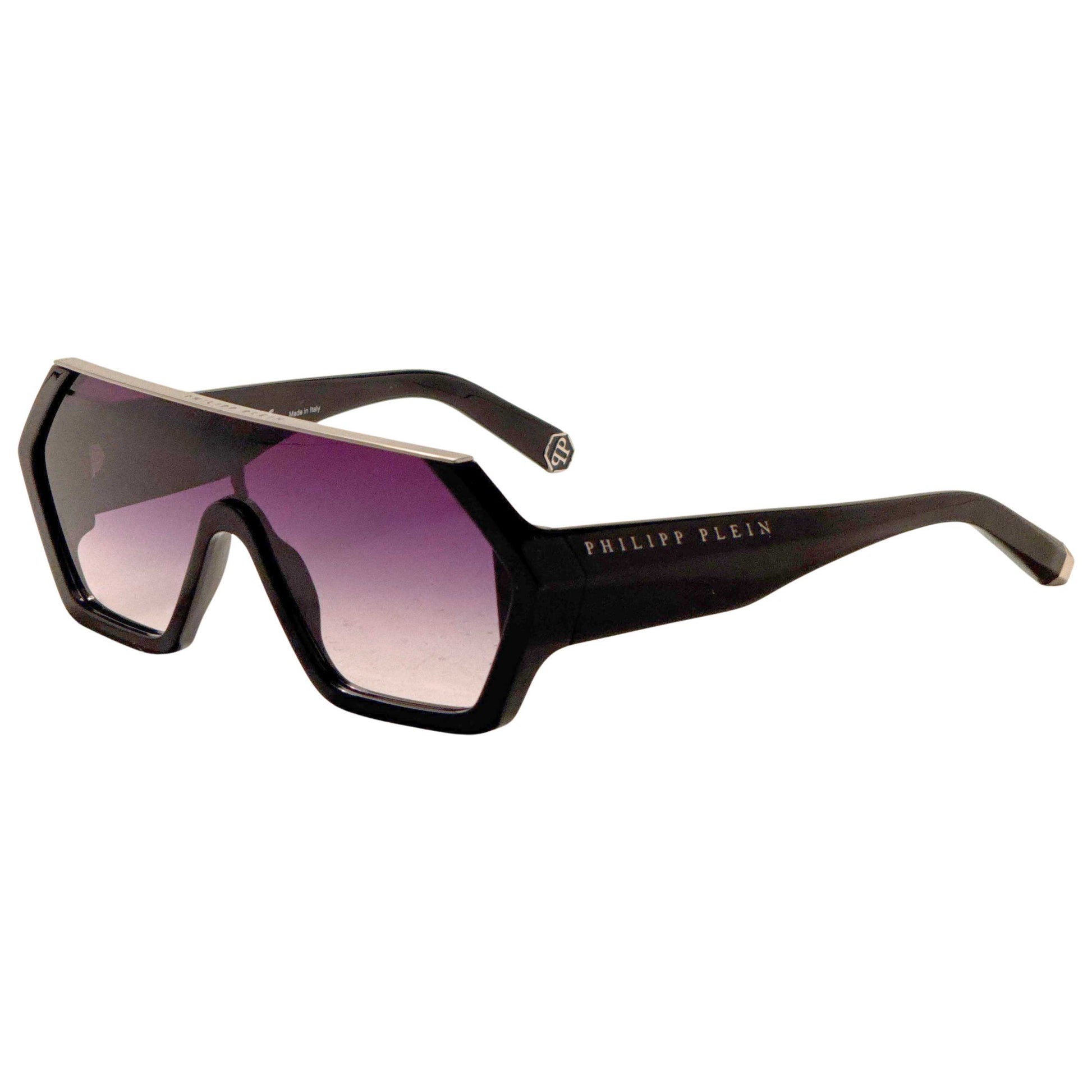 Front view of Philipp Plein Men's Sunglasses SPP047990700