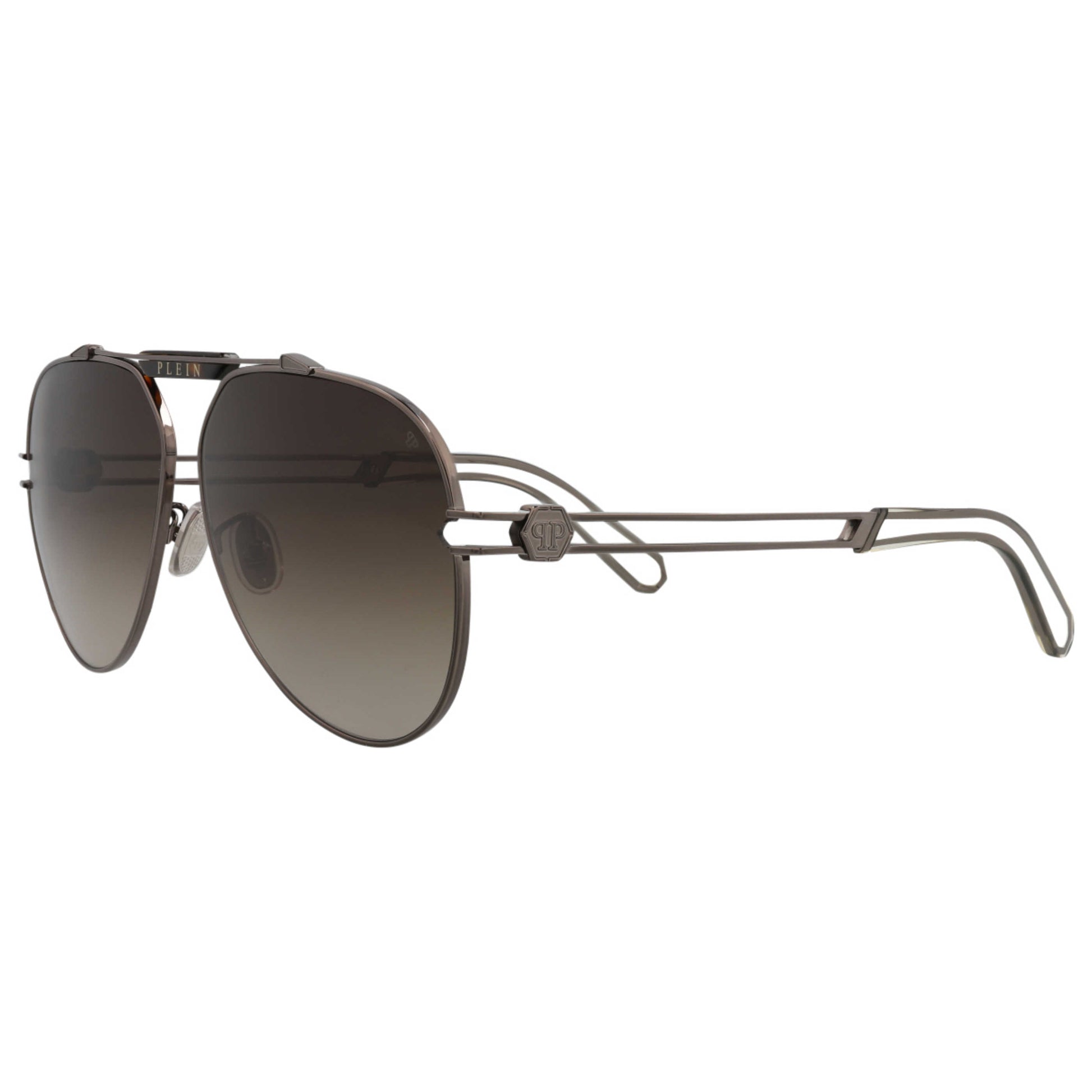 Front view of Philipp Plein Novelty Men's Sunglasses SPP048M-62-0584