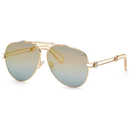 Front view of Philipp Plein Men's Sunglasses SPP048M62033M
