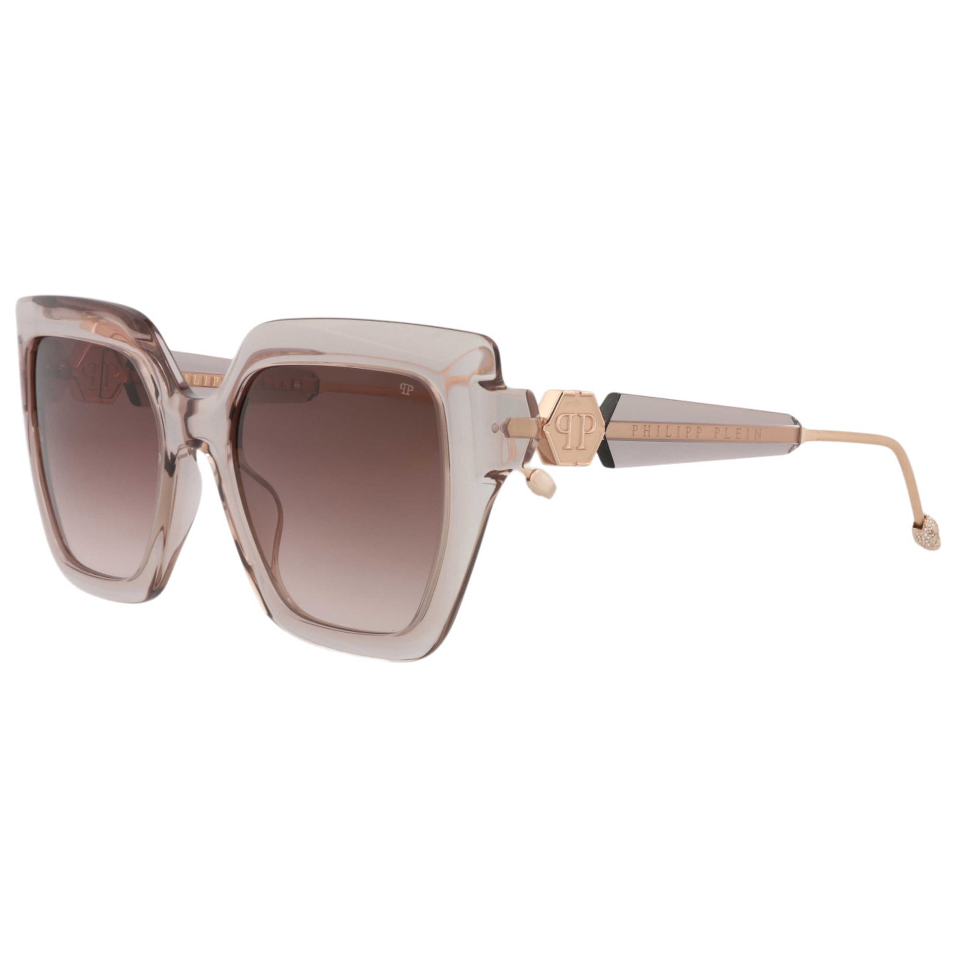 Front view of Philipp Plein Women's Sunglasses SPP064S-53-07T1