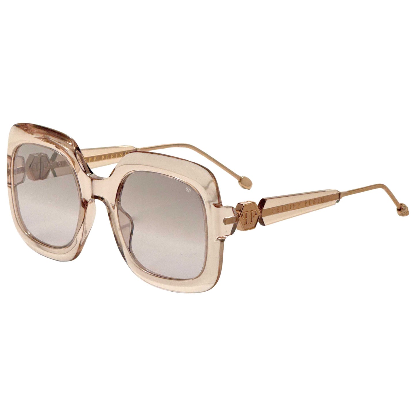 Front view of Philipp Plein Women's Sunglasses SPP065S556Y1G