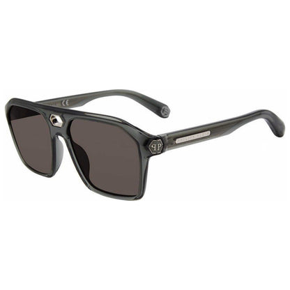 Front view of Philipp Plein Men's Sunglasses SPP072M09RM